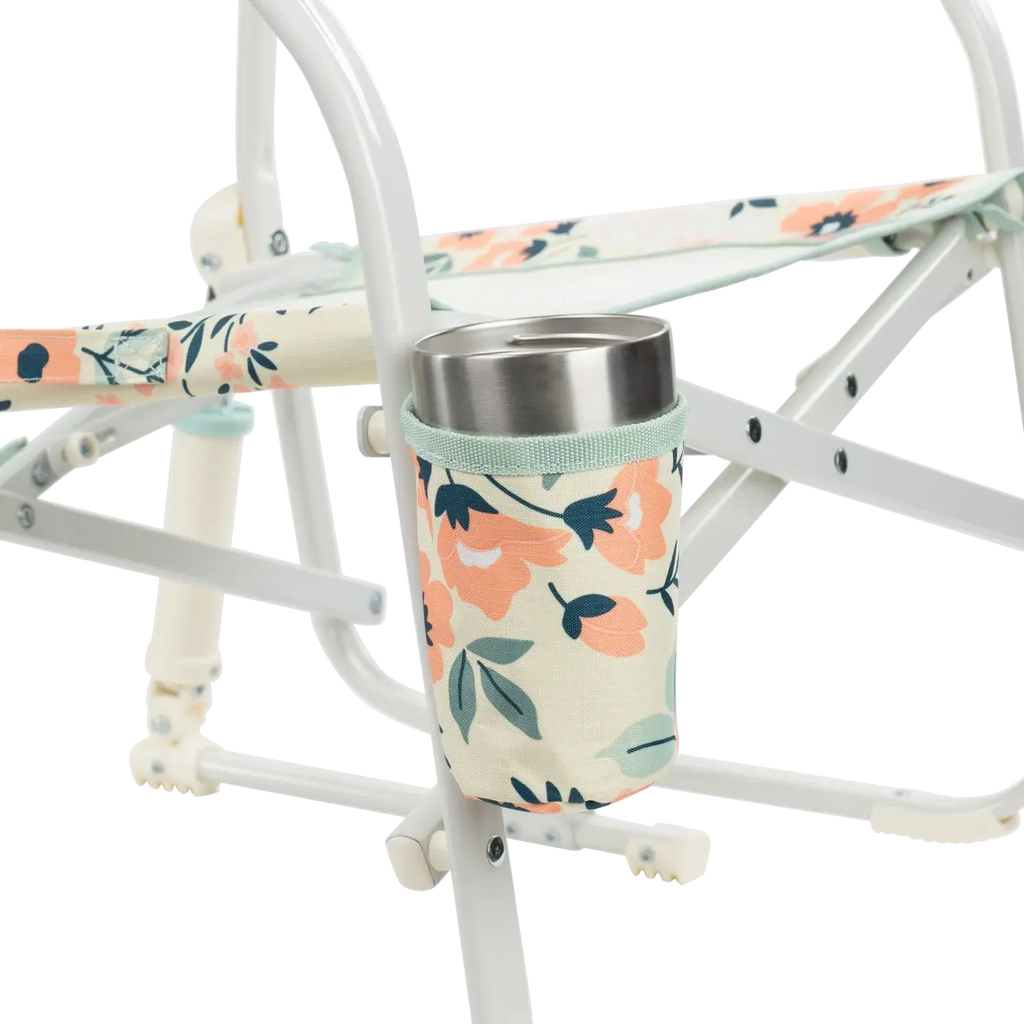 Patented Spring-Action Grab & Go Rocker - Choice 551 - Heavy-Duty Kickback Rocker with Beverage Holder Detail