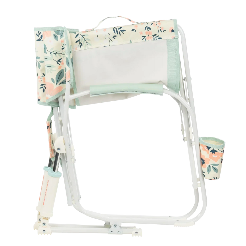 Patented Spring-Action Grab & Go Rocker - Choice 551 - Heavy-Duty Kickback Rocker with Beverage Holder Detail