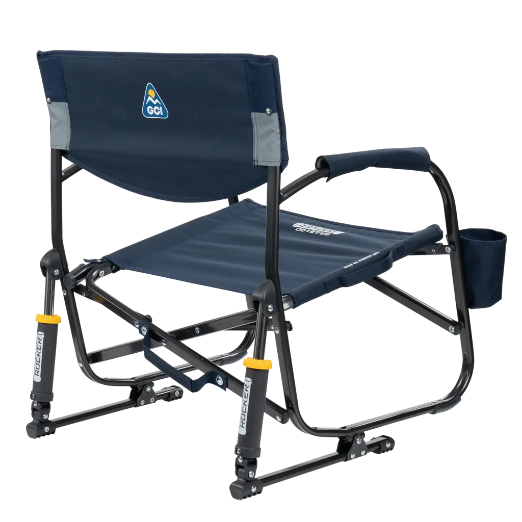 Patented Spring-Action Grab & Go Rocker - Choice 551 - Heavy-Duty Kickback Rocker with Beverage Holder Detail