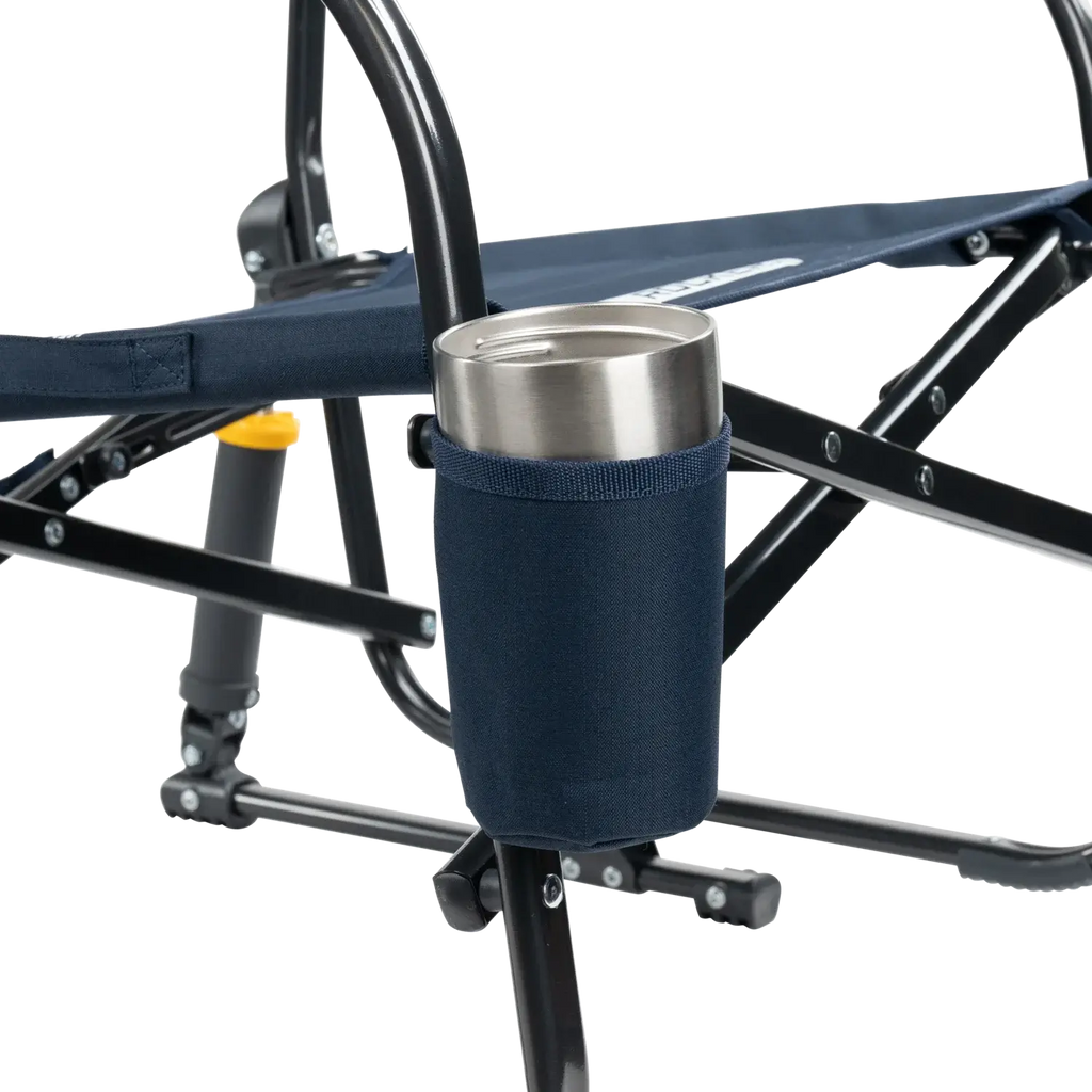 Patented Spring-Action Grab & Go Rocker - Choice 551 - Heavy-Duty Kickback Rocker with Beverage Holder Detail