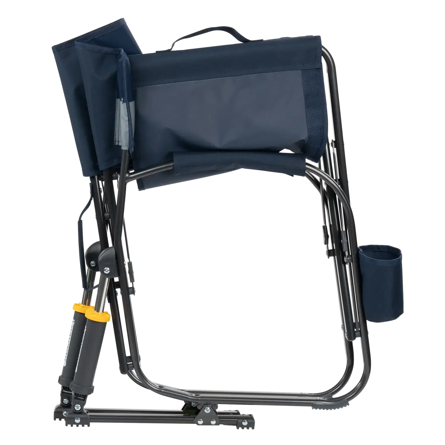 Patented Spring-Action Grab & Go Rocker - Choice 551 - Heavy-Duty Kickback Rocker with Beverage Holder Detail
