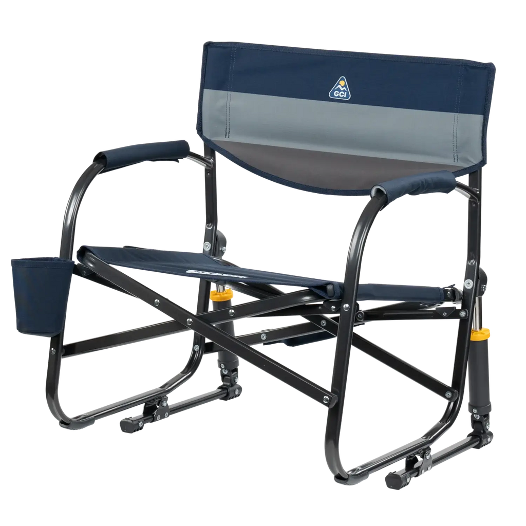 Patented Spring-Action Grab & Go Rocker - Choice 551 - Heavy-Duty Kickback Rocker with Beverage Holder Detail