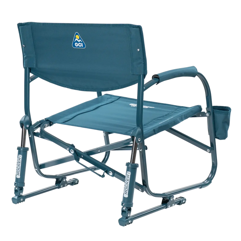 Patented Spring-Action Grab & Go Rocker - Choice 551 - Heavy-Duty Kickback Rocker with Beverage Holder Detail