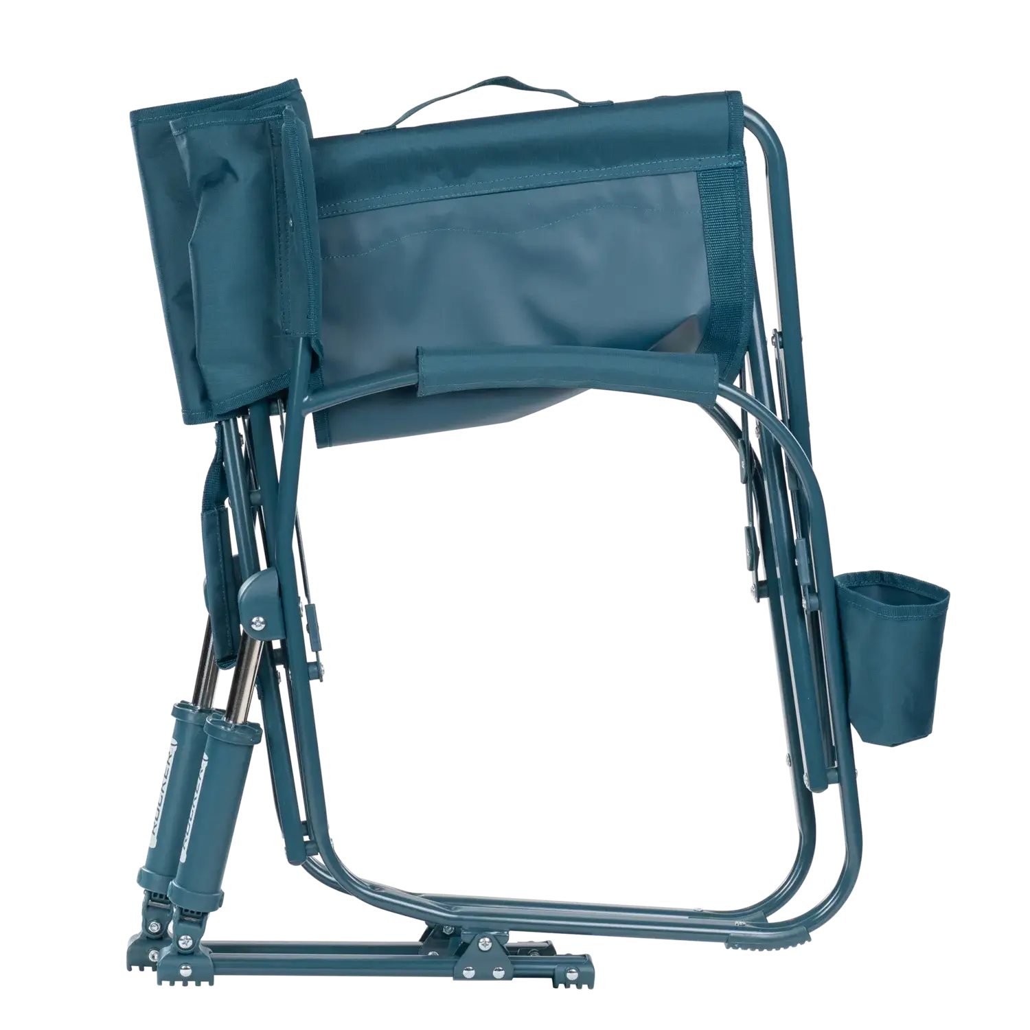Patented Spring-Action Grab & Go Rocker - Choice 551 - Heavy-Duty Kickback Rocker with Beverage Holder Detail