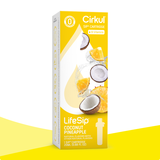 Vitamin-Infused LifeSip Coconut Pineapple 4960 - Zero-Calorie Multi-Flavor Sip Pods for Water Bottle - Default Title