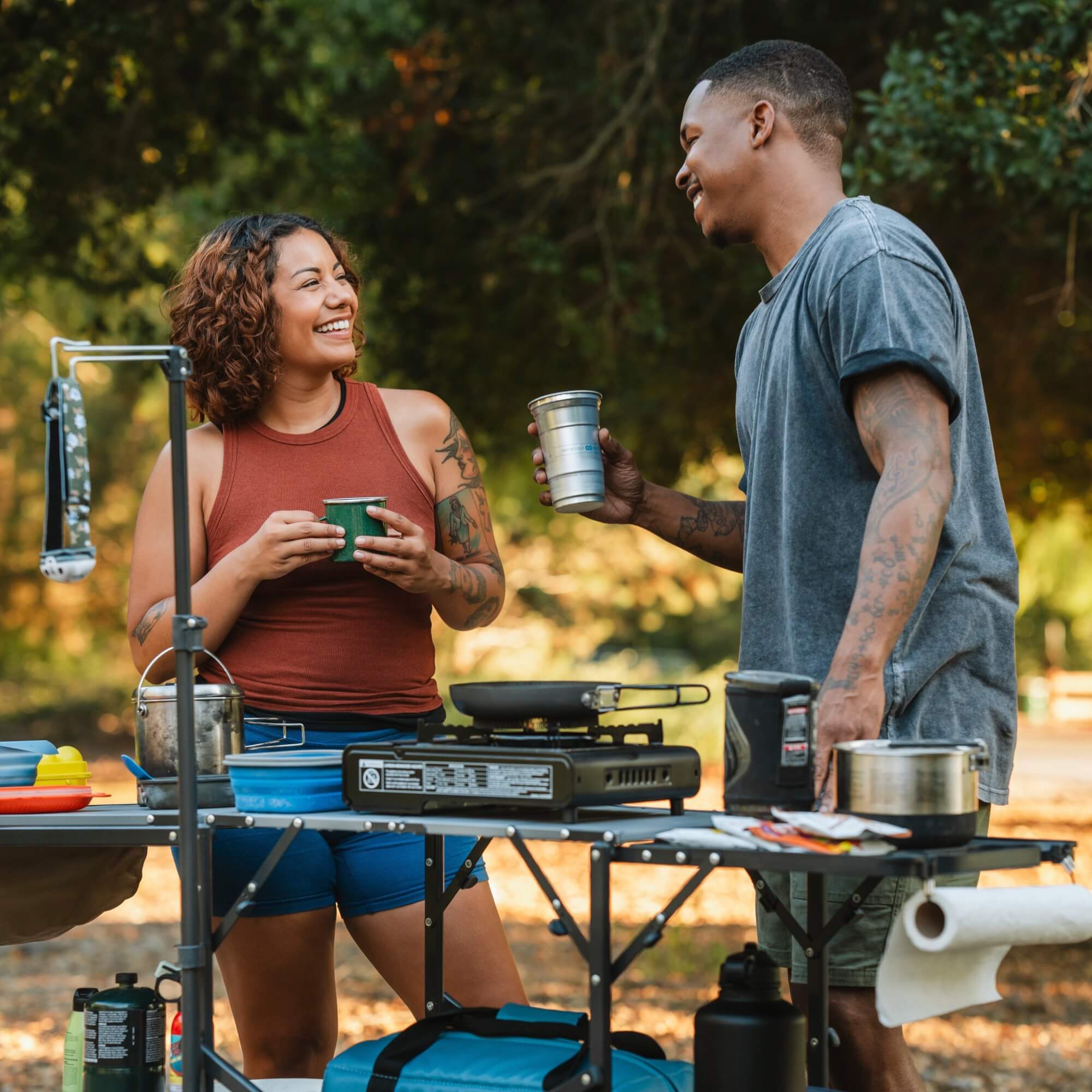 Compact Grilling Master Cook Station - Choice 171 - Multi-Purpose Outdoor Culinary Cooking Set Detail