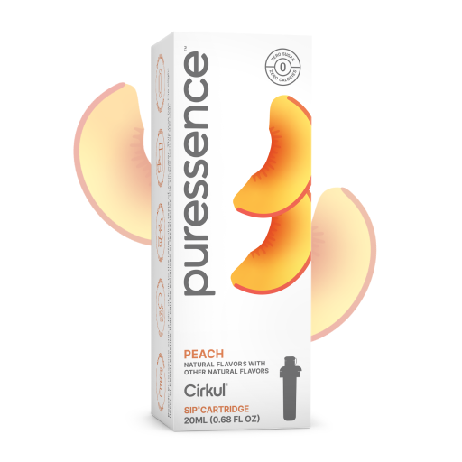 Vitamin-Infused Puressence Peach (Unsweetened) 2E7U - Electrolyte Hydration Enhanced Taste Cartridges - Default Title
