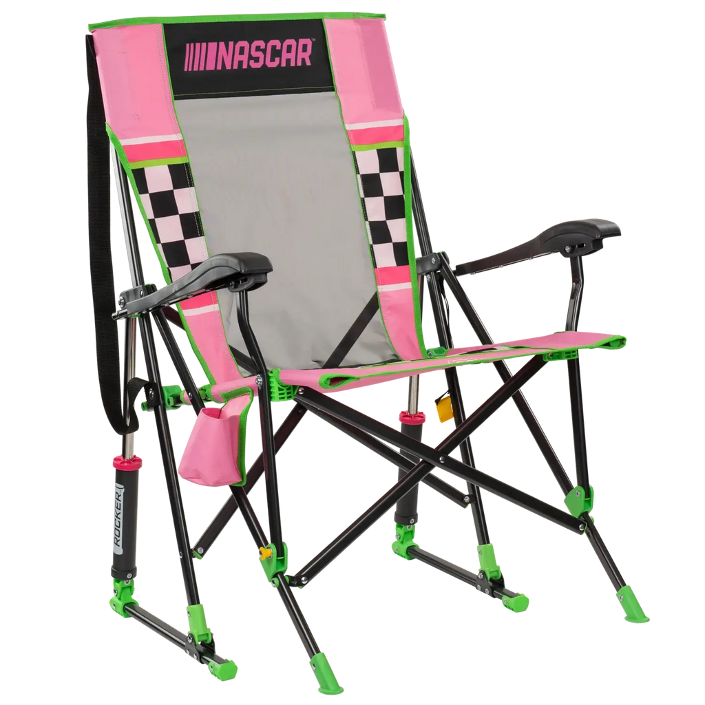 Smooth Motion RoadTrip Rocker - NASCAR For Her - Choice 560 - Patented Spring-Action Rocking Chair for Camping - Default Title