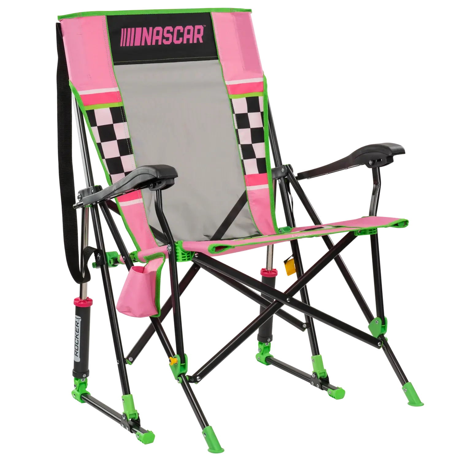 Smooth Motion RoadTrip Rocker - NASCAR For Her - Choice 560 - Patented Spring-Action Rocking Chair for Camping - Default Title