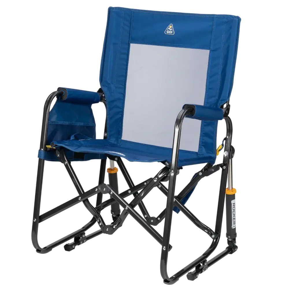 Patented Spring-Action Stowaway Rocker - Choice 794 - Heavy-Duty Kickback Rocker with Beverage Holder Detail