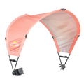Portable Canopy SunShade Accessory - Choice 361 - Portable Beach Canopy with Adjustable Shade Angle - Coral
