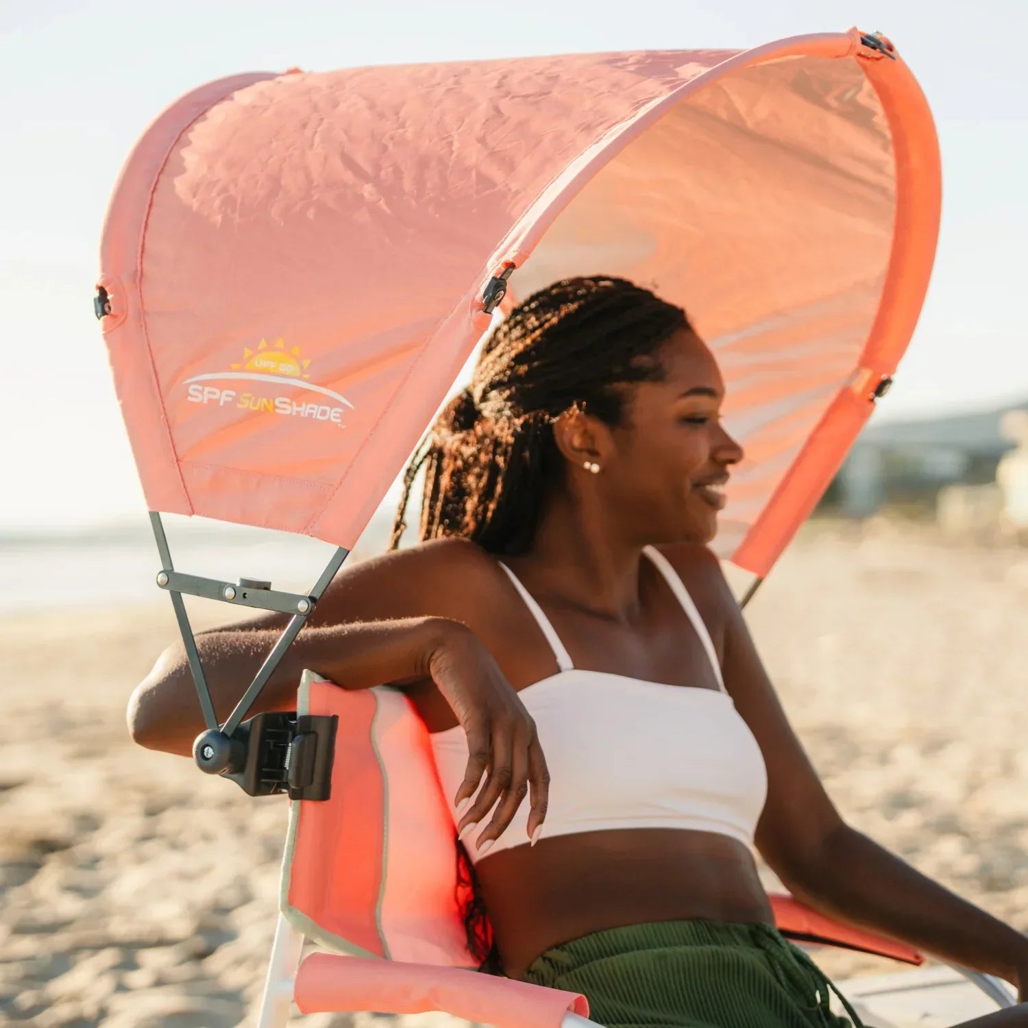 Portable Canopy SunShade Accessory - Choice 361 - Portable Beach Canopy with Adjustable Shade Angle Detail