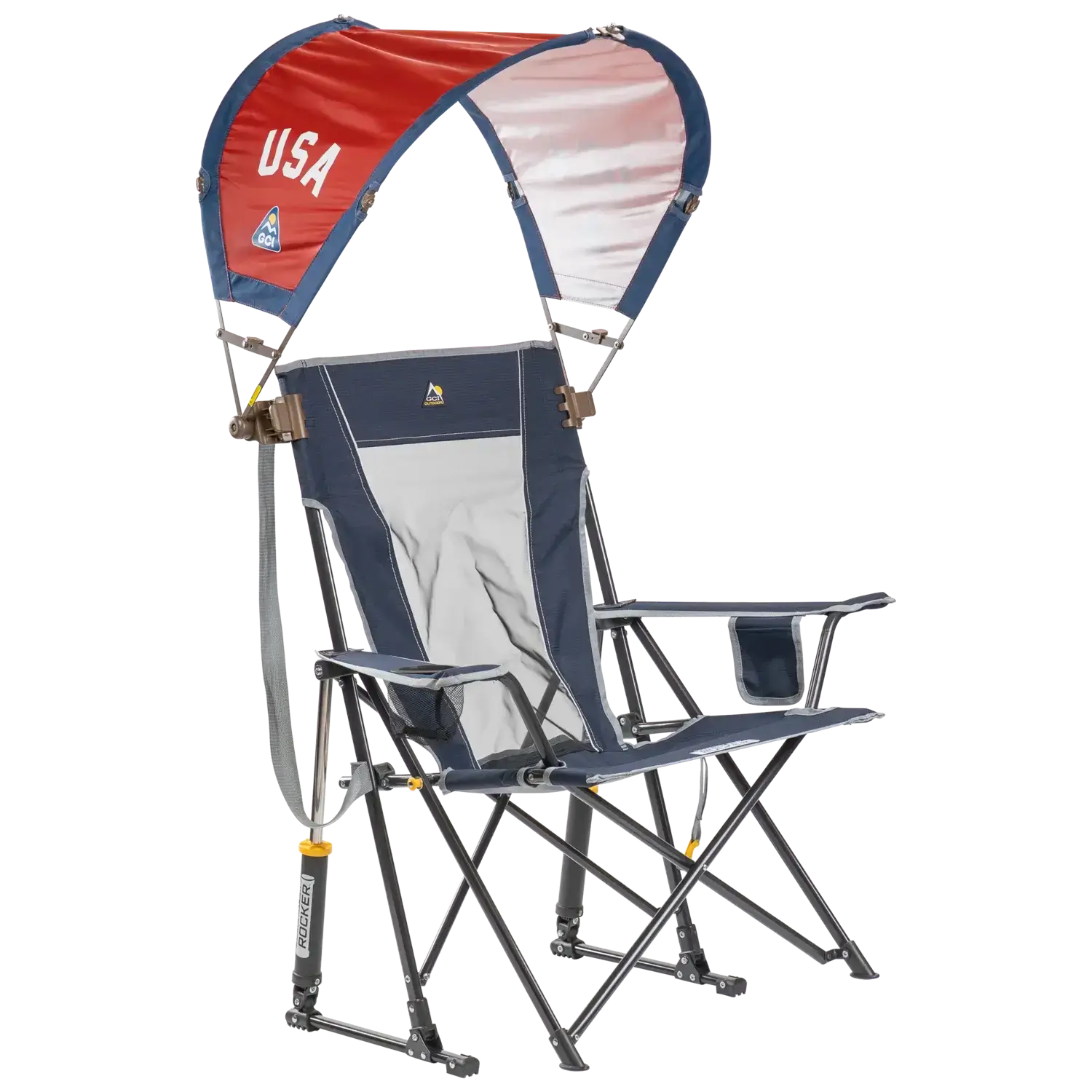 Heavy Duty SunShade Accessory - USA Anniversary Deluxe - Choice 917 - Portable Beach Canopy with Adjustable Shade Angle Detail