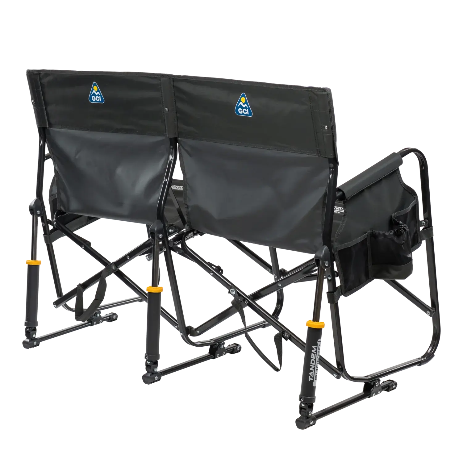 Premium All-Weather Tandem Rocker - Choice 227 - Patented Spring-Action Rocking Chair for Camping Detail