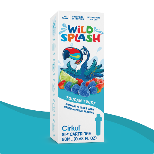 Sugar-Free Wild Splash Toucan Twist PF3X - Electrolyte Hydration Enhanced Taste Cartridges Detail